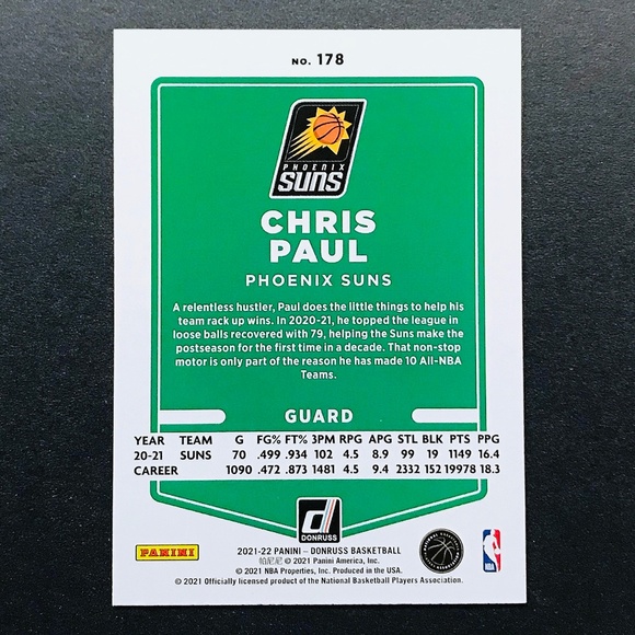 Chris Paul - 2021-22 Donruss #178 - Picture 2 of 2